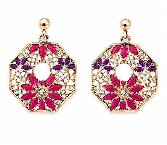 Orecchini Vidali Gioielli Donna in Argento Cristallo ORAR-151-34 - ORAR-151-34